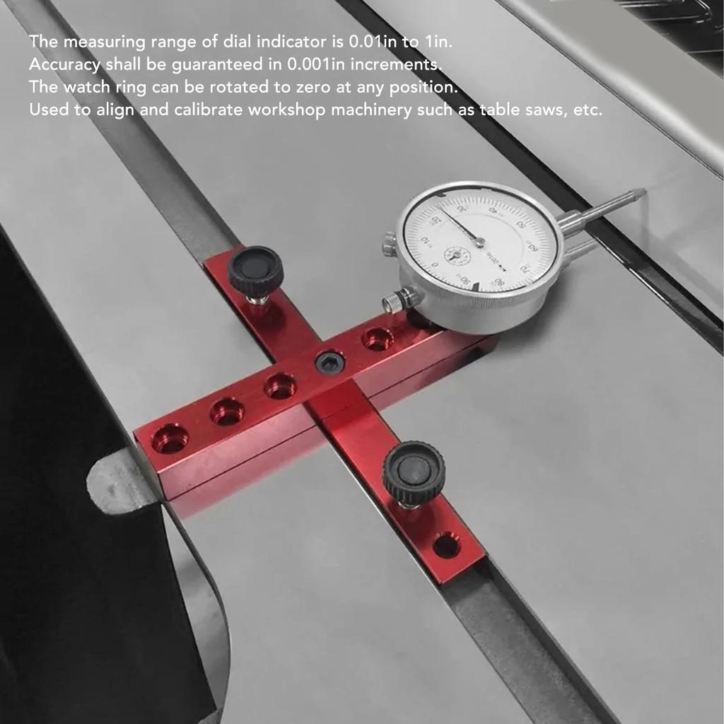 Adjustable Machinery Tool Alignment System 0.01in To 1in Hand Tool Table Saw Gauge Table Saw  Indicator 0.001in Accuracy