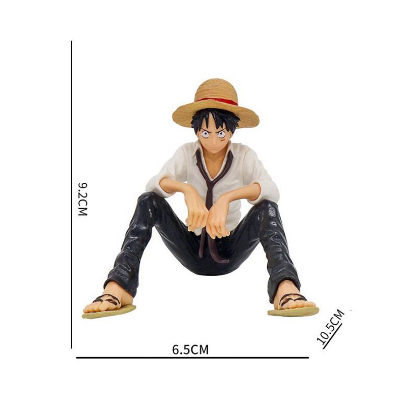 1 шт. Аниме ONE PIECE Фигурки Действия Луффи Сидячая Поза Капитан Соломенной Шляпы ПВХ Модель Коллекция Детский Подарок Игрушка
