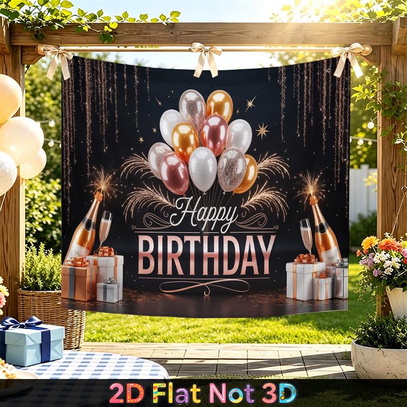 Party Backdrop Birthday Photo Booth Background Front Door Decor