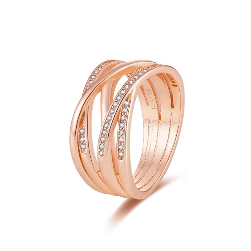 Модный тренд 925 Серебряное кольцо на палец Женские кольца Бесконечный цветок Принцесса Wishbone Сердце Обручальное кольцо Популярные ювелирные изделия Anillo