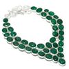 Изумрудный натуральный драгоценный камень ручной работы рождественский подарок ювелирное ожерелье 18" E8W63