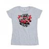 Женская/Дамская хлопковая футболка с коллажем 'Тачки Молния Маккуин'