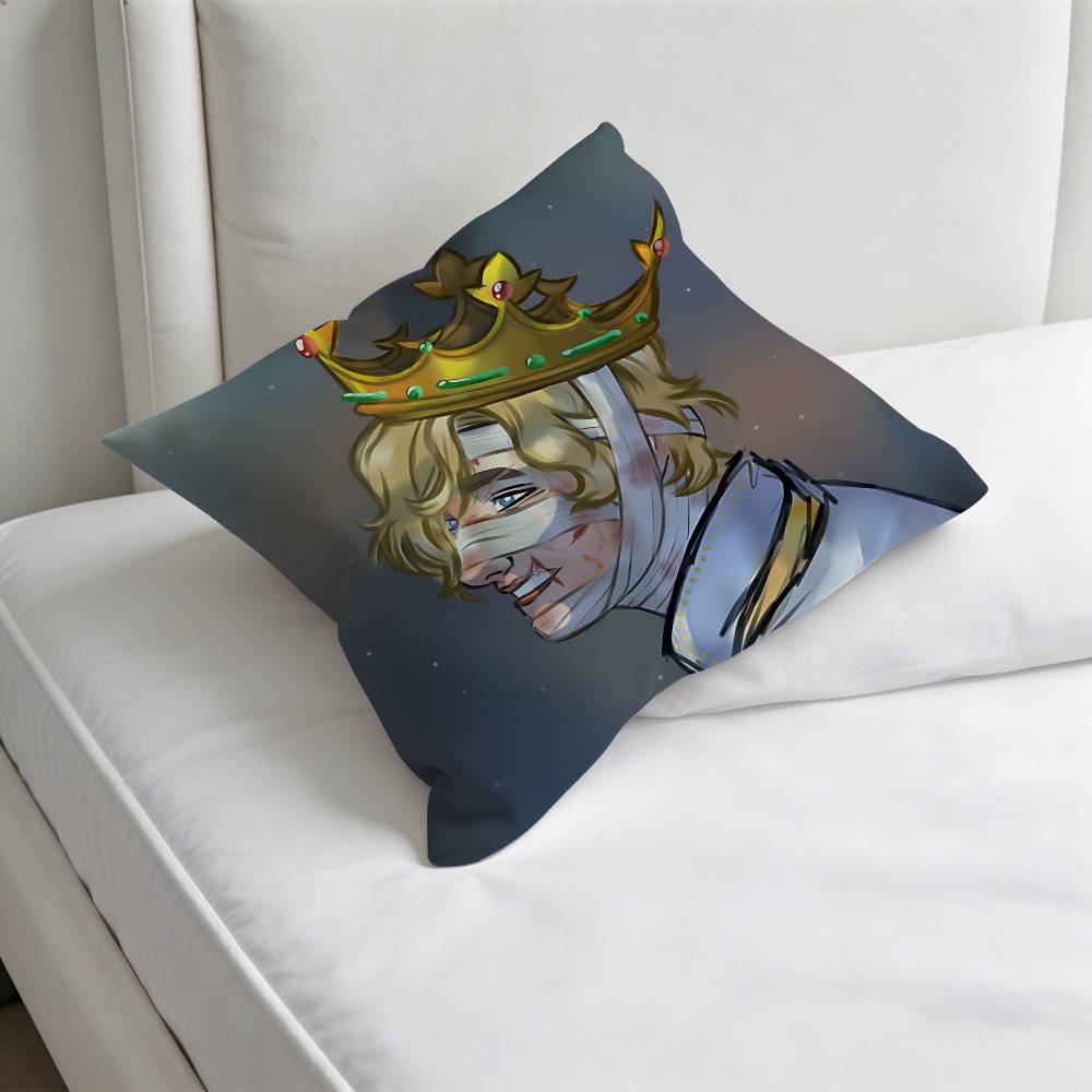 Cool Baldwin IV of Jerusalem Decorative Square Pillow Cover Modern Cushion Case for Living Room Bedroom