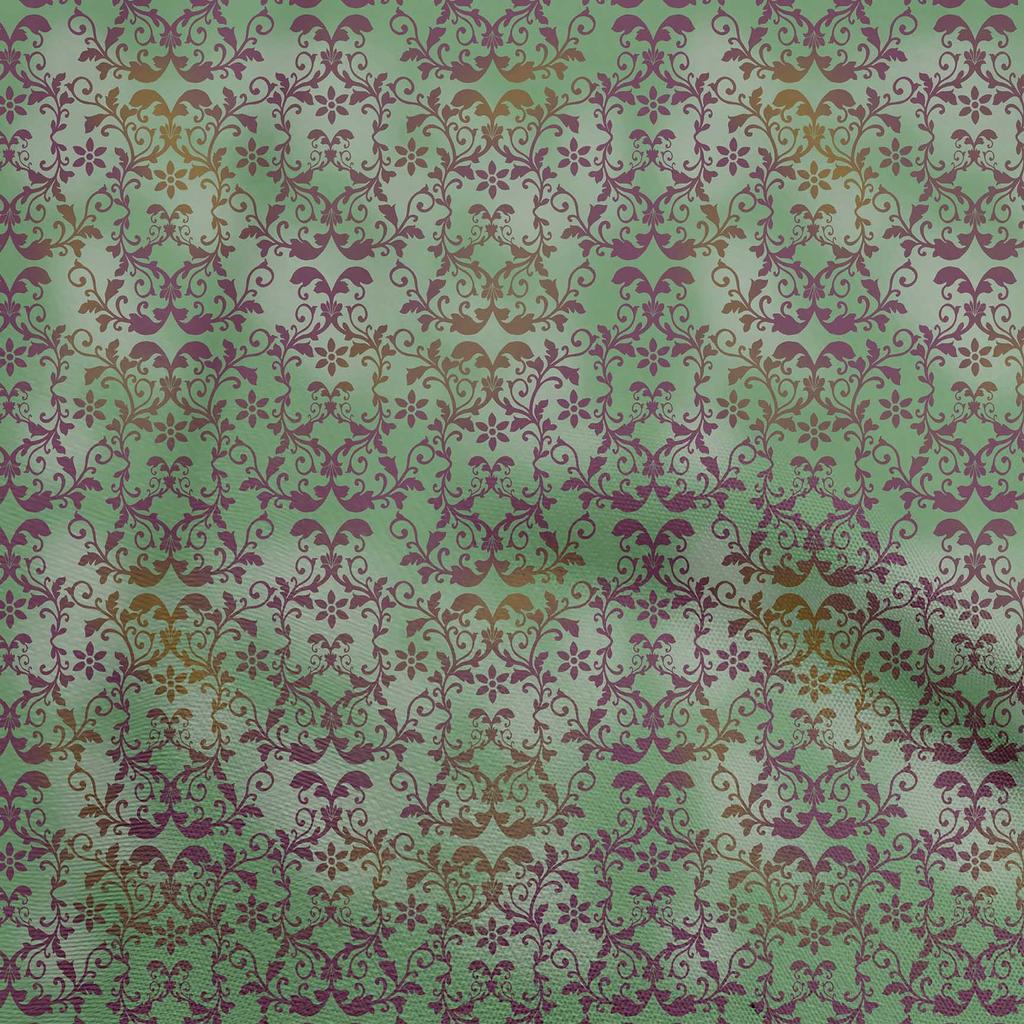 oneOone Хлопковая гибкая синяя ткань, дамасская швейная ткань во дворе, печатные принадлежности для шитья одежды своими руками, 40 дюймов