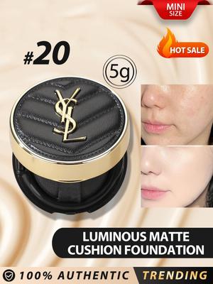 / YSL [Мини] LE CUSHION ENCRE DE PEAU СИЯЮЩИЙ МАТОВЫЙ КУШОН #20 5 г