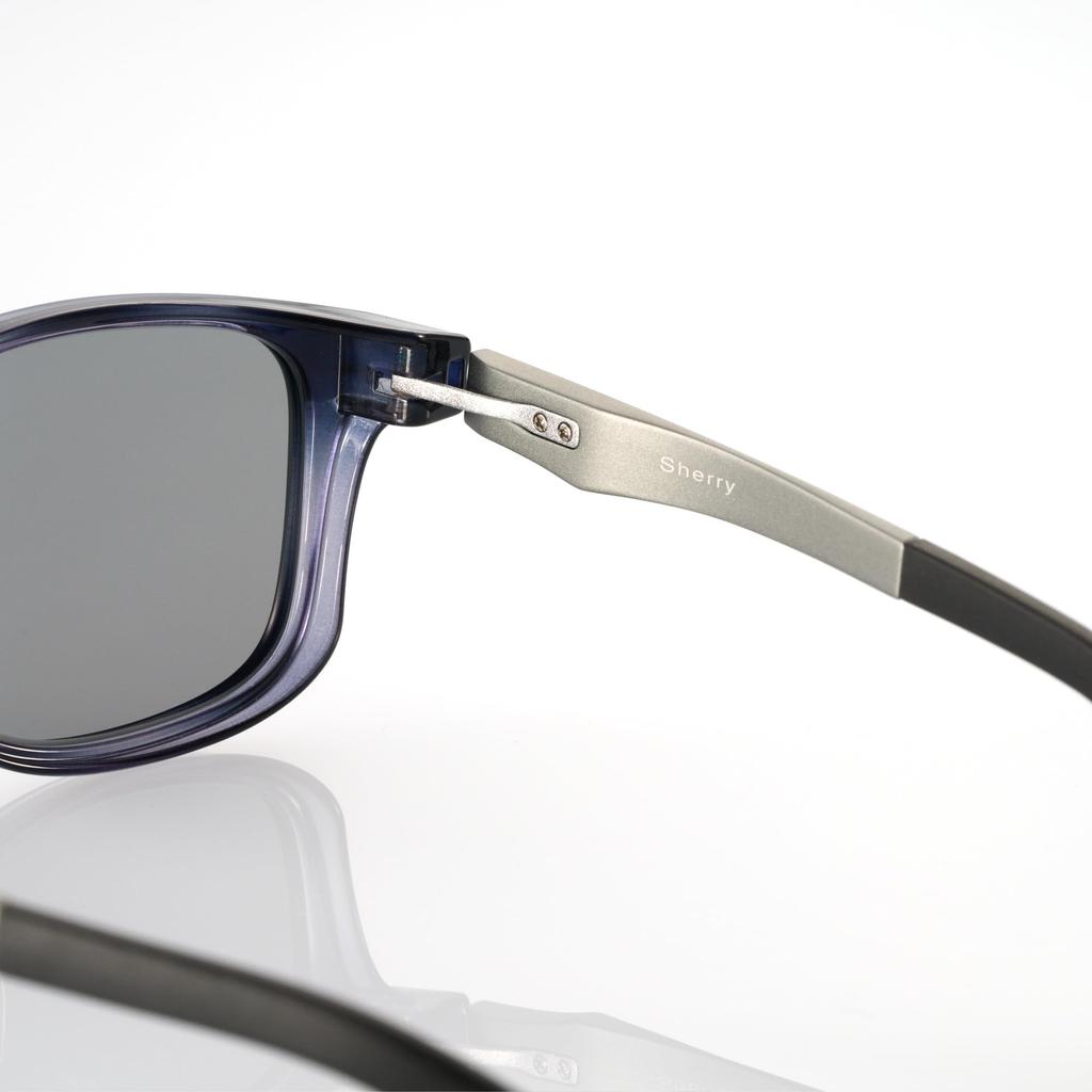 Zeque Polarized Sunglasses Sherry Matte TRUEVIEW MIRROR [Zeque] F-2282 Black/Silver SPORTS/BLUE