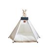 Washable Cat Teepee Tent with Thick Cushion Pet Tent Kennel Pet Bed Dog Tent Bed  Four Seasons