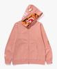 Bape Толстовка на молнии с тигром (M) розовый