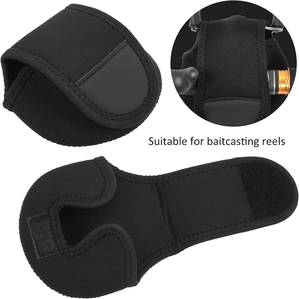 2 шт. Сумка для рыболовной катушки Чехол для катушки для бейткастинга Защитный чехол для катушки Водонепроницаемый Защитный чехол для катушки для бейткастинга