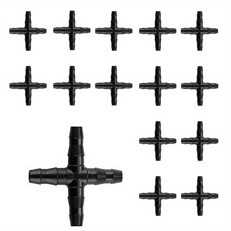 15 шт. Универсальный 4-контактный разъем с колючками: Идеально подходит для систем капельного орошения с водопроводными трубами диаметром 4/7 мм!