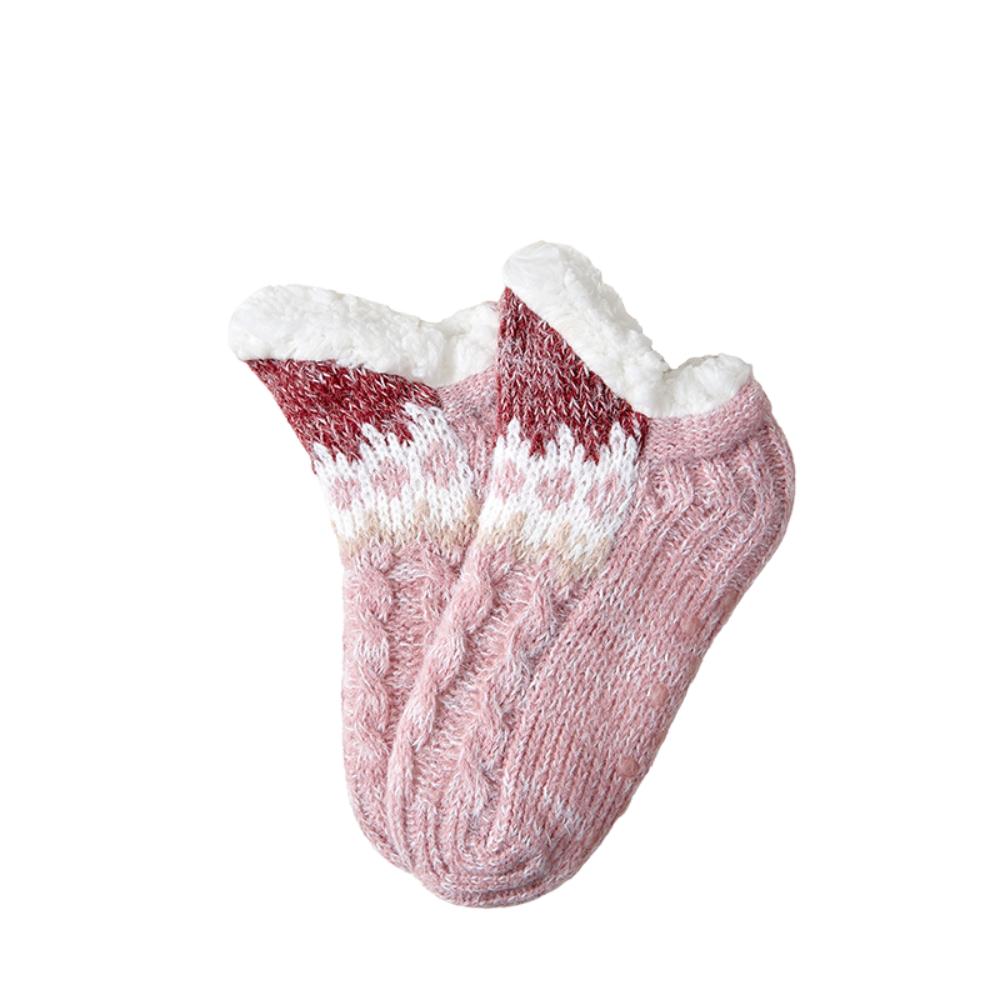 Plush Floor Socks Women Anti Slip Winter Fleece Socks Warm Slippers Socks  Female