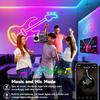 5V Неоновые светодиодные ленты с питанием от USB, синхронизация с музыкой, RGB, гибкие, водонепроницаемые, управление через приложение и Bluetooth для гейминга, домашнего декора