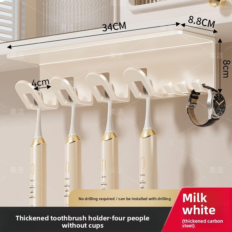 Зеркальный шкаф для ванной комнаты без перфорации, полка для туалетного столика