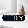 Voice Control Digital Alarm Clock Temperature Dual Alarm Desktop Table Clock Timing Electronic Clock Night Mode 12/24H LED Clock