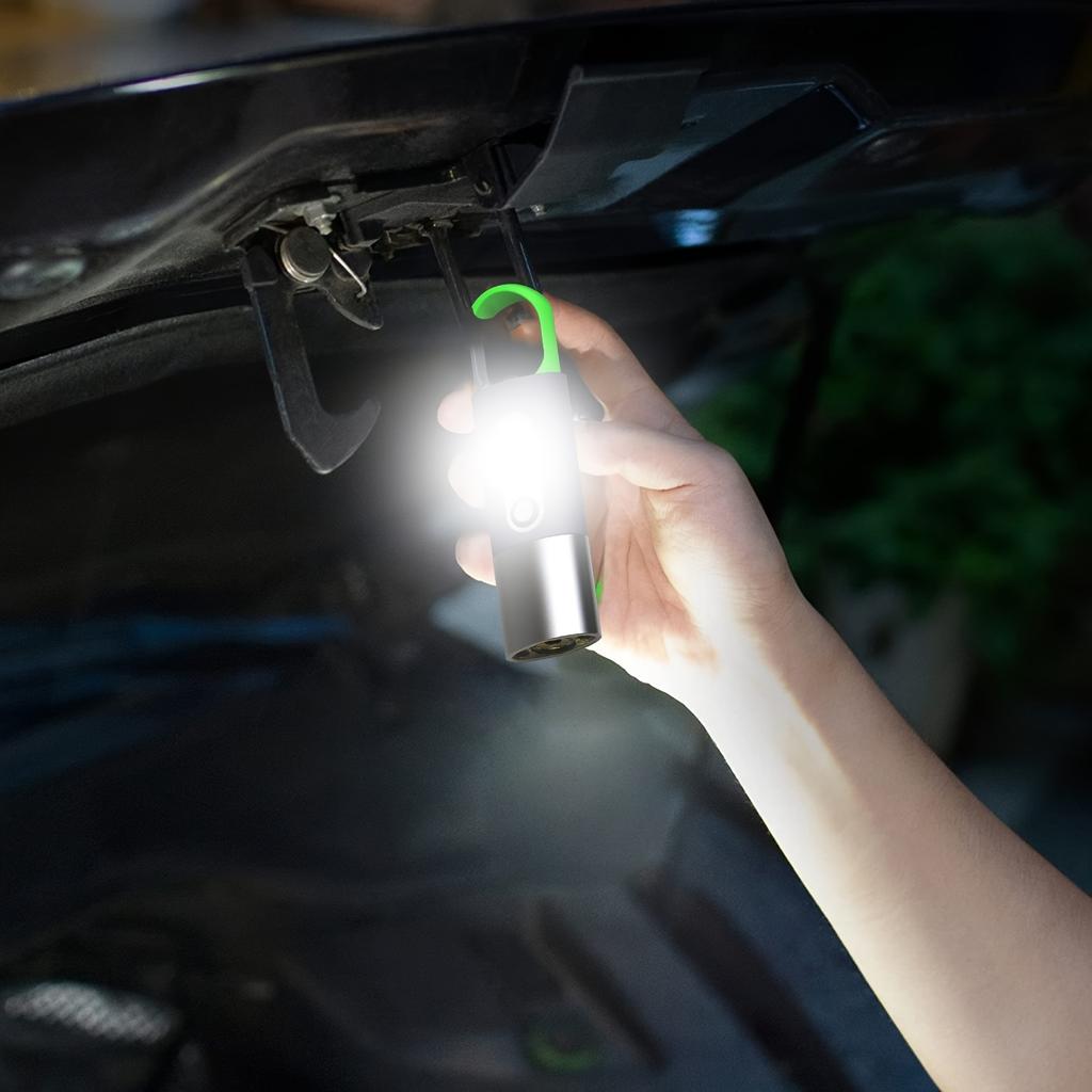 Аккумуляторные фонарики с крючком Яркий светодиодный фонарик 4 режима Водонепроницаемый фонарик для наружного аварийного освещения для кемпинга и рыбалки