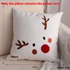 Decor Scene Christmas With Santa Snowman Reindeer Hug Pillow For Festive Gift