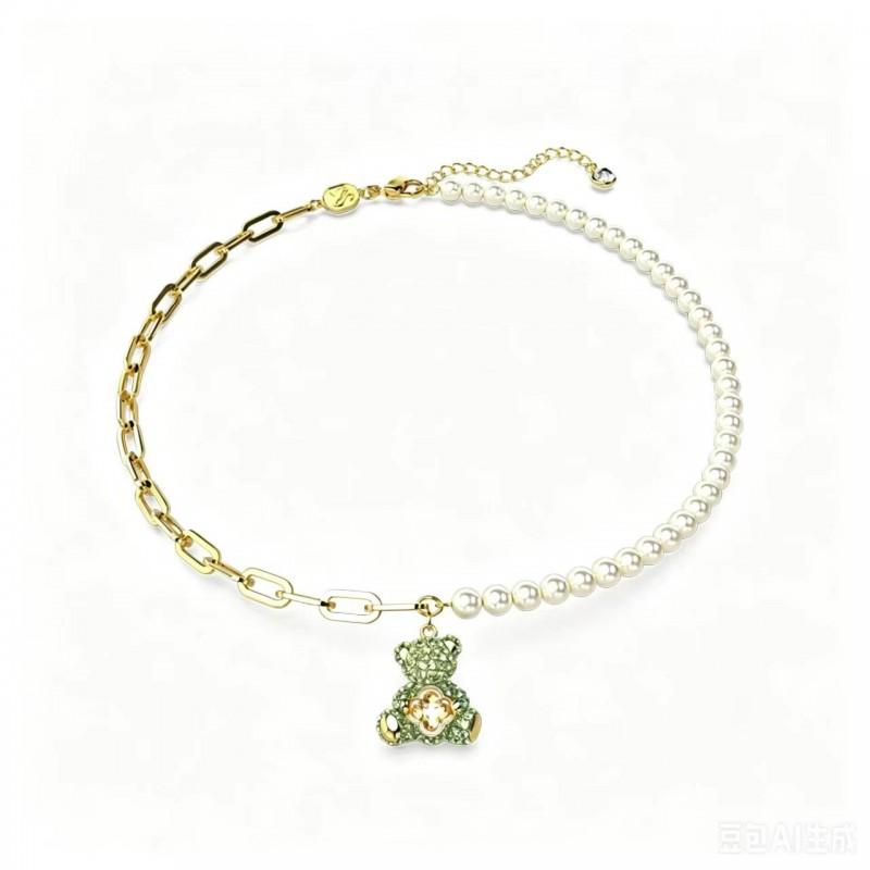 Teddy Bear Full Necklace Same As Shis Womens Heart Clavicle Chain Fashion Jewelry