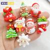 10Pcs New Cute Resin Christmas Snowman, Tree,small Bell Series Flat Back Scrapbooking DIY Jewelry Craft Decoration Accessories