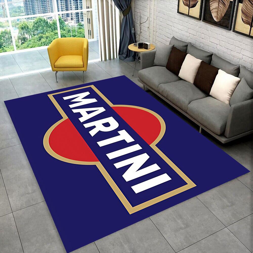 3D Ковер Логотип Гоночного Автомобиля M-Martini Мото Ковер для Дома Гостиной Спальни Дивана Прихожей Декор, Детский Игровой Нескользящий Коврик Подарок