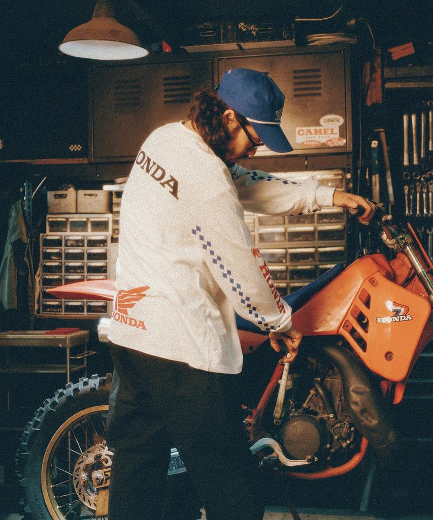 PHYPS MOTORCYCLE Синяя кепка-тракер Honda Vtg