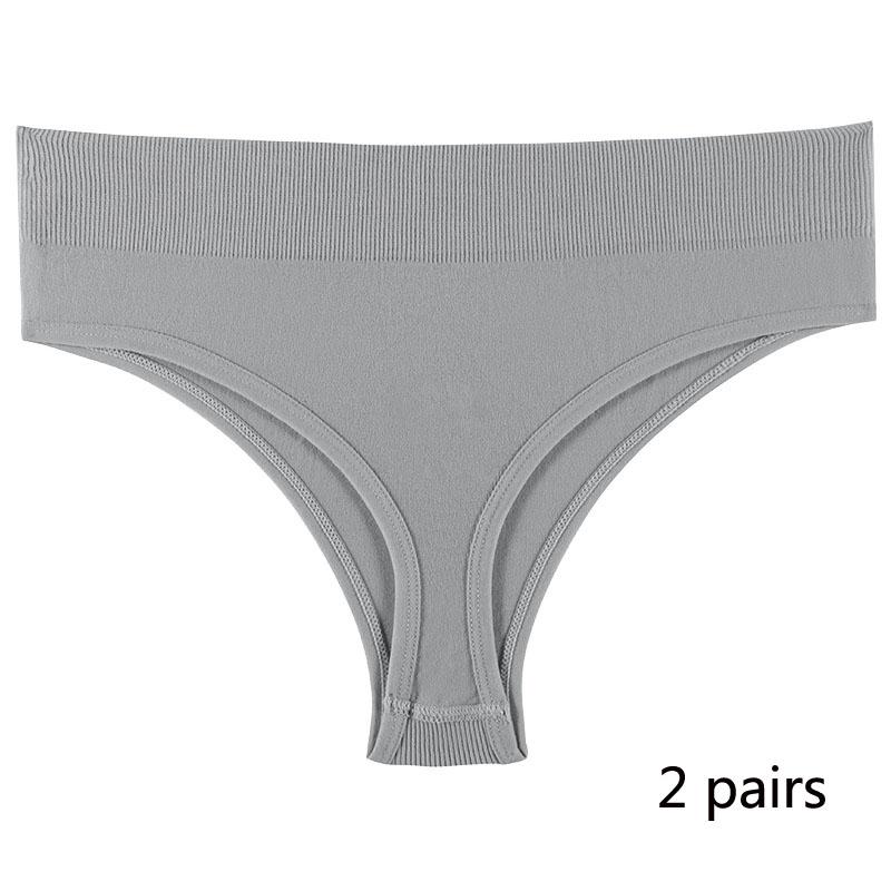 Спортивное нижнее белье для девочек, бесшовные сексуальные невидимые трусики со средней талией для девочек, однотонные удобные спортивные трусики с надписью «T» для женщин