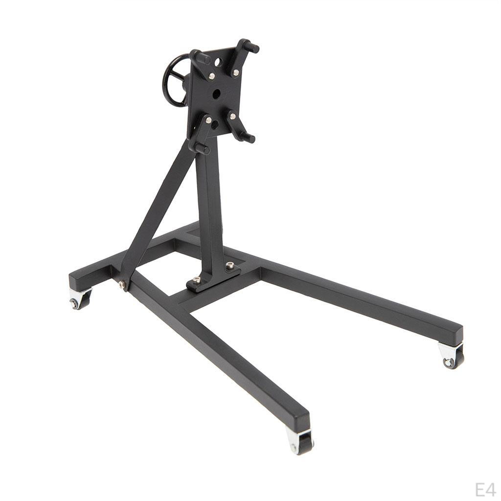 Bracket, Rotatable Stainless Steel V8 Motor Engine Flip Maintenance Repair Bracket Stands for SCX10