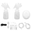 Electric Breast Pump Prevent Backflow Low Noise Soft Silicone Double Breast Feeding Pump