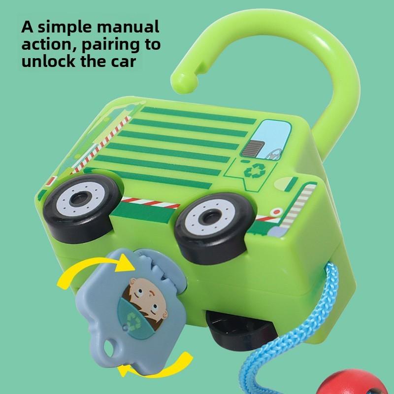 Puzzle Unlocking Montessori Toy Vehicle Kids Early Educational Development Play