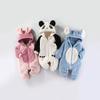 Winter Long Sleeve Baby Boy Girl Romper Cartoon Kid Playsuit Jumpsuit Children Clothing Hooded Plush Warm Toddler Bodysuit