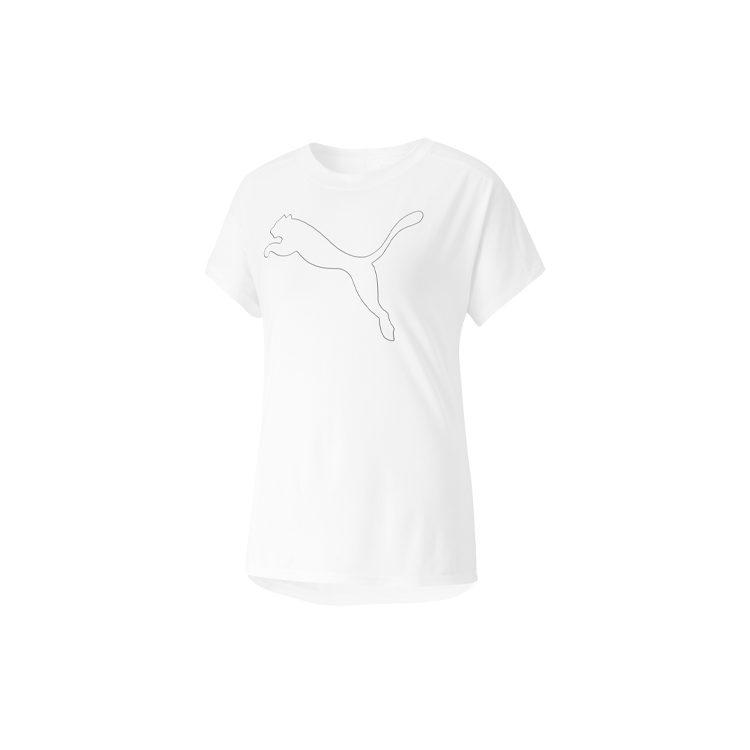 Puma Футболки Женские Белые С Круглым Вырезом Умеренные Другие 519523-02