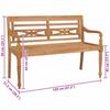 VidaXL Banc Batavia 120 cm Teck