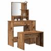 VidaXL Vanity Set Old Wood Engineered Wood, Vanity Table, Makeup Table, Bedroom Vanity, Table of 3329191