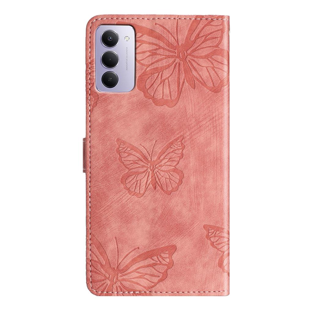 Для Xiaomi Redmi 15 5G (Глобальный) (169 мм) Чехол Дизайн Бабочка Флип Кошелек Кожаный Чехол для Телефона Приятный на Ощупь