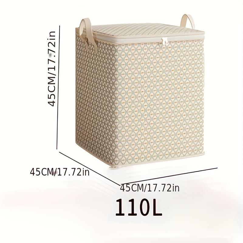 Extra-Large 220-Litre Fabric Storage Box for Quilts, Sheets, Clothes, and Underwear - Portable, Lightweight,and Easy To Carry