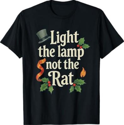 Light The Lamp Not The Rat Funny Christmas Matching Family T-Shirt