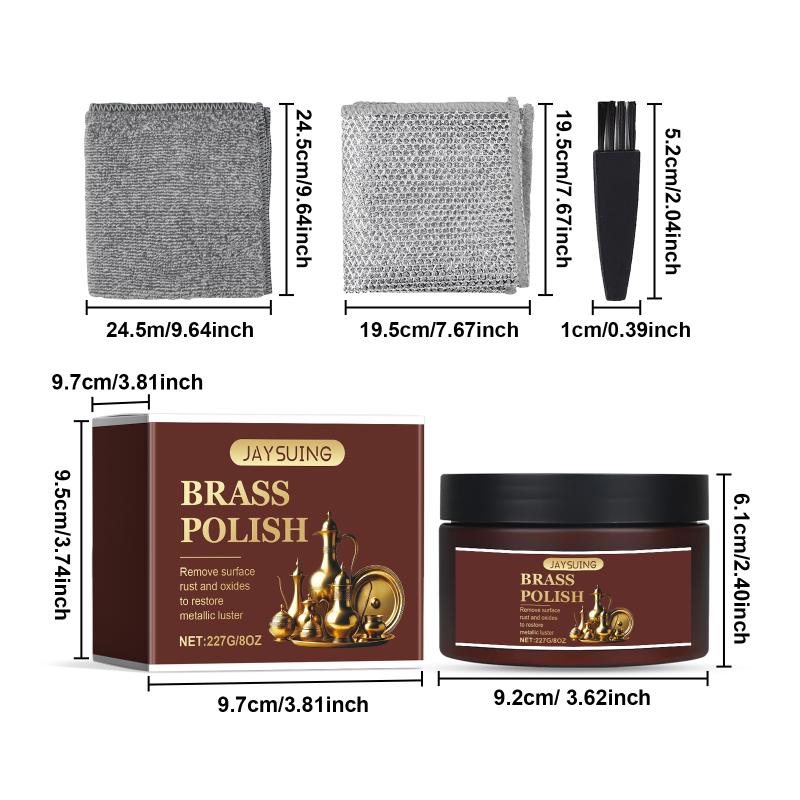 Brass Cleaning Paste Metal Polish for Electrical Appliances Nonabrasive Safe Formula Restores Original Luster