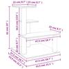 Cat Tree with Sisal Scratching Posts Cream 61 cm