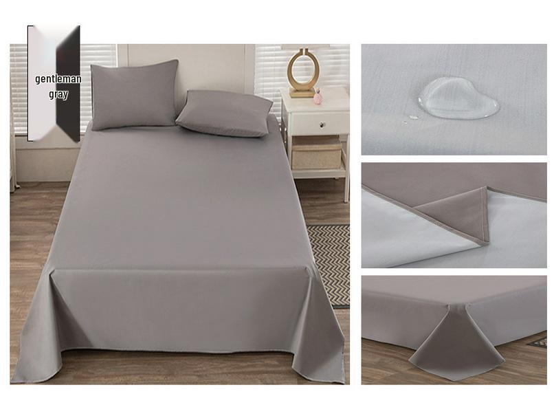 Waterproof Machine-Washable Bed Sheet for Children and Elderly - Anti-Incontinence Urine Pad, Soft Napped White Bedspread, Single Piece.
