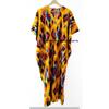 Женская хлопковая летняя одежда для сна в стиле хиппи икат с принтом желтого длинного макси-кафтана CKFTN-SCRN-FULL-BUYIT-101