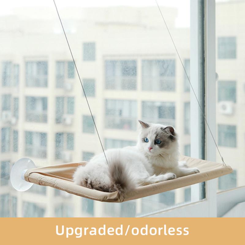 Cute Pet Hanging Beds Bearing 20kg Cat Sunny Window Seat Mount Pet Cat Hammock Comfortable Cat Pet Bed Shelf Seat Beds
