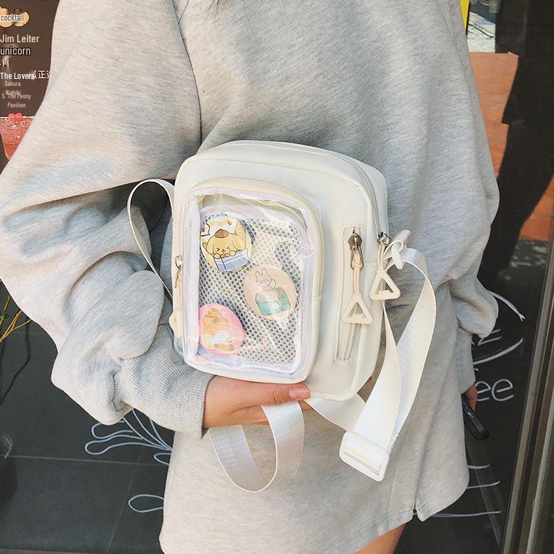 Japanese Transparent Ita Bag: Versatile Small Capacity Crossbody Shoulder Bag for Women