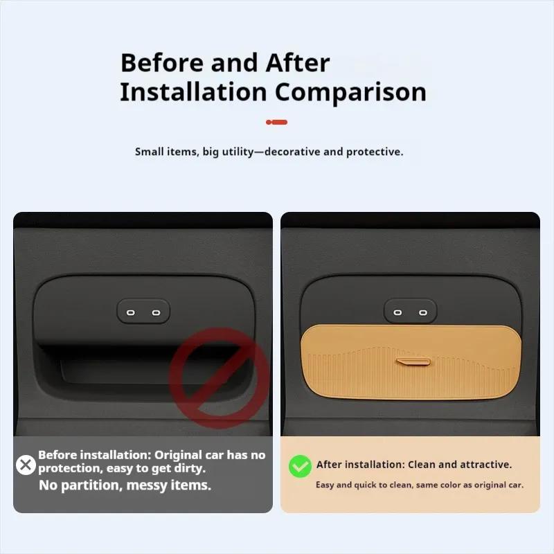 Suitable for Xiaomi Yu7 Central Control Front Drawer Storage Box Dedicated Screen Rear Anti Shake Silicone Storage Box