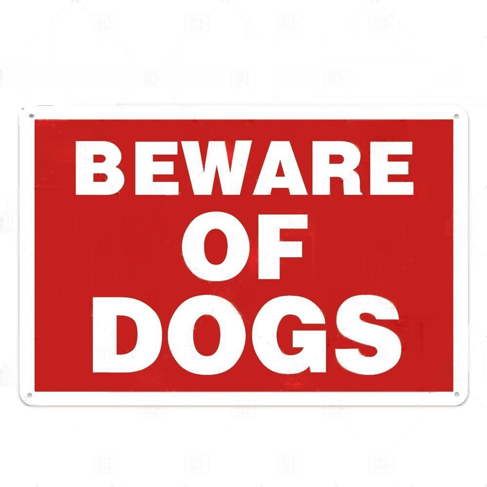 Остерегайтесь знака для собак, предупреждающий металлический знак, знак для охранной собаки, настенный декор, знак для двора, металлические знаки для собак запрещены