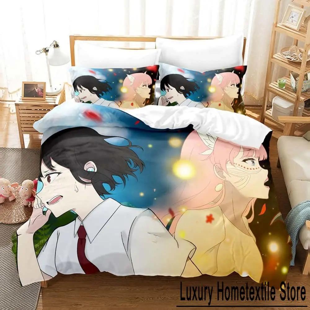 Аниме Комплект постельного белья Комплект постельного белья Белль Односпальный Двуспальный Полный Размер Королева Король Комплект для кровати Взрослый Ребенок Спальня Пододеяльник Комплекты Домашний текстиль