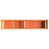 Planters 2 pcs Wax Brown Solid Pine Wood