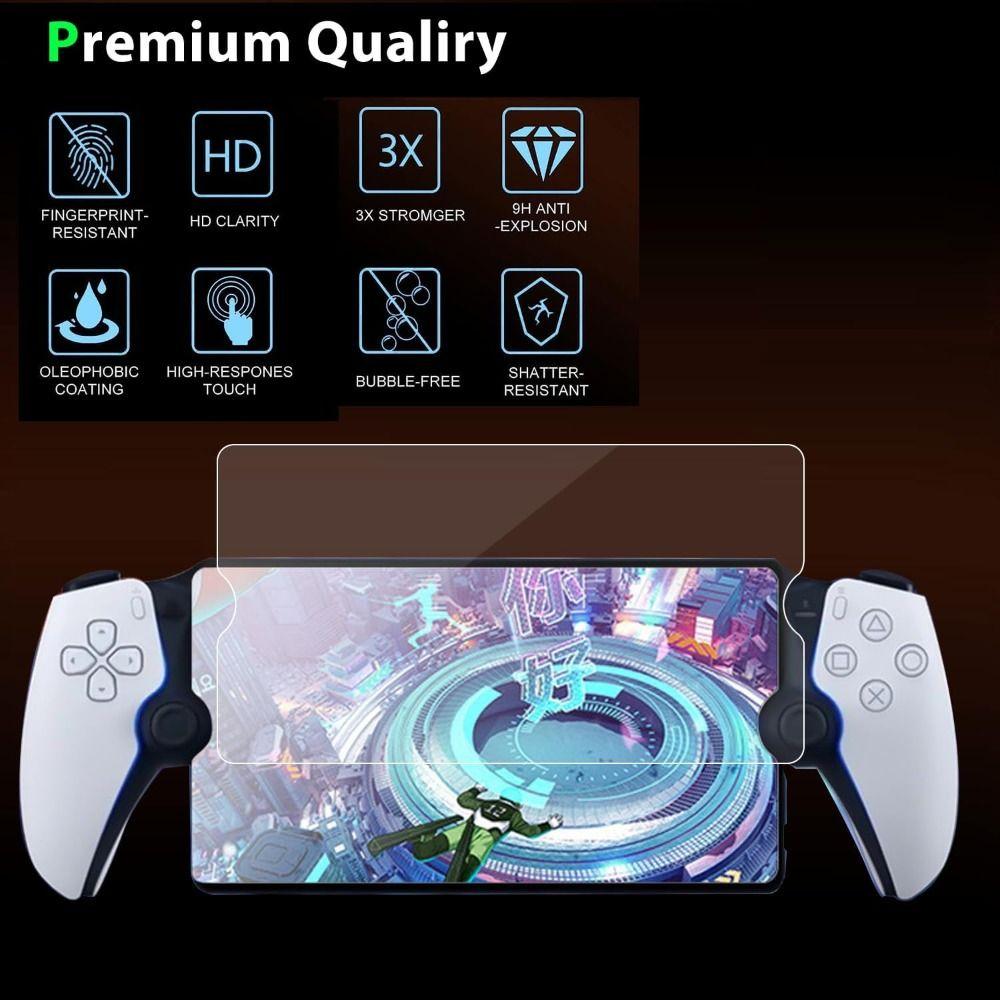 2шт HD Защитная пленка для портативной консоли из закаленного стекла для Sony PlayStation Portal