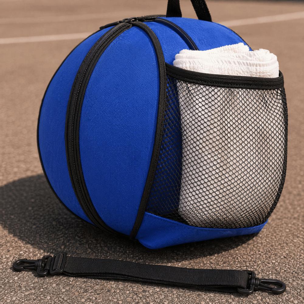 Round Basketball Bag Detachable Shoulder Strap Basketball Carrying Case Volleyball Carrying