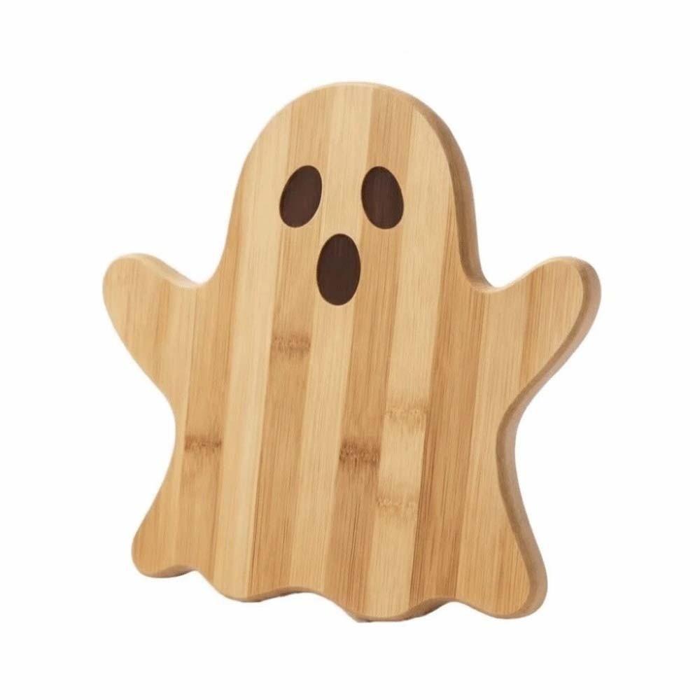 1pair Natural Color Pumpkin Cutting Board Pumpkin Shaped Halloween Charcuterie Board Cheese Lovers