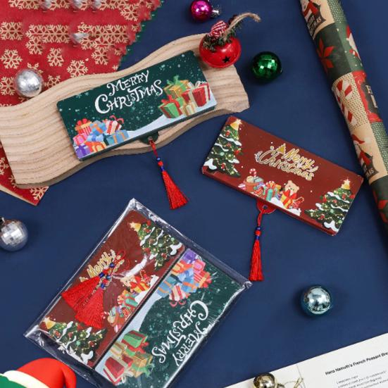 Christmas Cash Gift Envelopes Surprise Xmas Money Gift Card Holder with 6 Slots DIY
