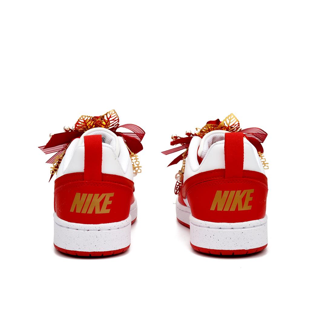 Nike Court Borough Eternal Love Slip Resistant Cushioning Low top Skateboard Shoes Women's Red DV5456-137(Team900-)